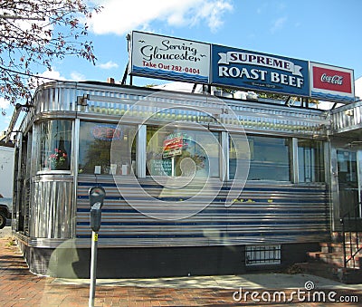 Retro Diner Editorial Stock Photo