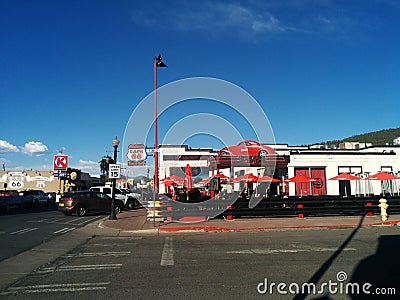 Retro diner on Route 66 Editorial Stock Photo