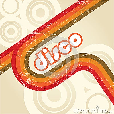 Retro disco style Vector Illustration