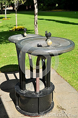 Retro drinking faucet at outdoor in Supreme Court Gardens Stock Photo