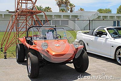 Retro dunebuggy parked outdoors under the sun Editorial Stock Photo