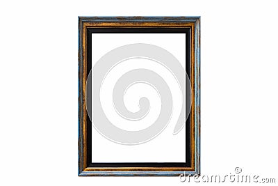 Retro elegant picture frame isolated Stock Photo