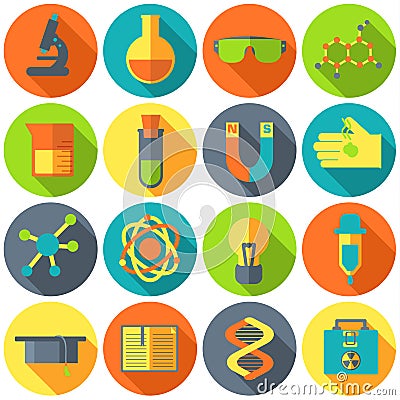 Retro experiments in a science chemistry Vector Illustration