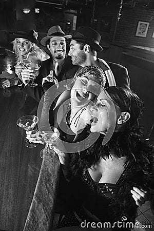 Retro Females And Males. Royalty Free Stock Images - Image: 2044639