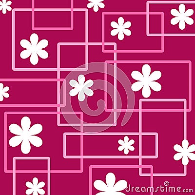 Retro flowers Stock Photo