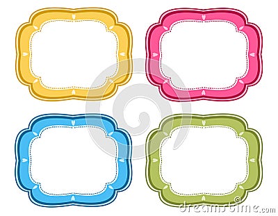 Retro frames Vector Illustration