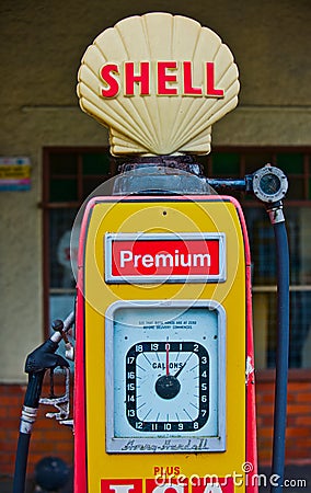 Retro fuel pump Editorial Stock Photo