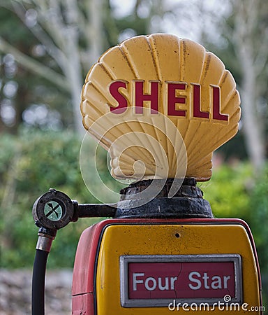 Retro fuel pump Editorial Stock Photo