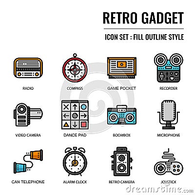 Retro gadget Vector Illustration