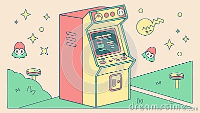 Retro gaming console, vintage gamepad, 8,bit style, classic game, nostalgic tech vector design Generative AI Vector Illustration