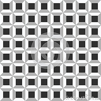 Geometric seamless pattern with square, repeat bolck tile, vector surface background. Vector Illustration