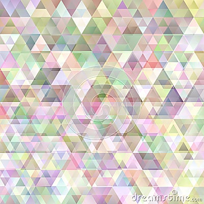 Retro geometrical gradient triangle pattern background design Vector Illustration
