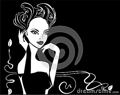 Retro glamour series, 05 Cartoon Illustration