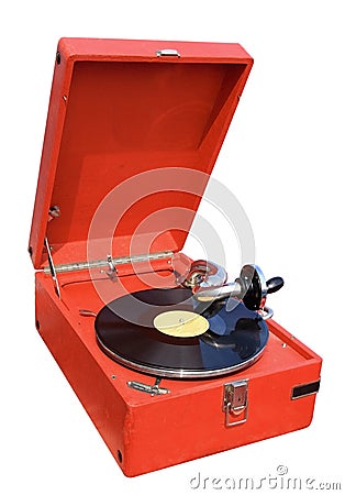 Retro gramophone Stock Photo