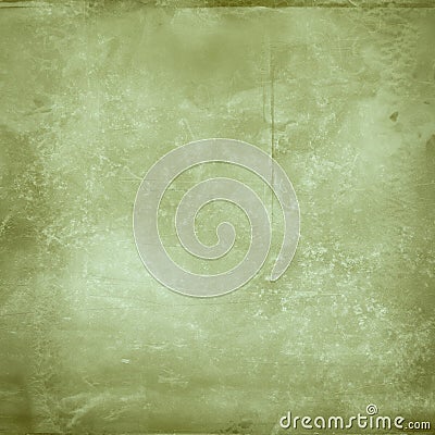 Retro green creased piece of paper in closeup Stock Photo