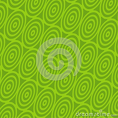 Retro Green Spiral Background Vector Illustration