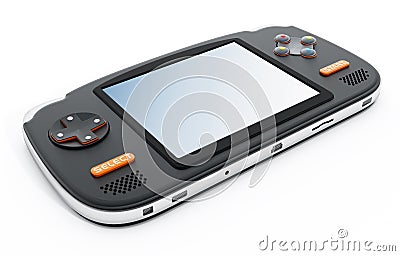 Retro handheld video game device Stock Photo