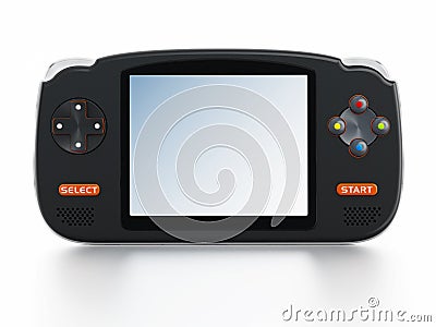 Retro handheld video game device Stock Photo