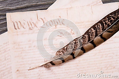 Retro handwriting concept. Stock Photo