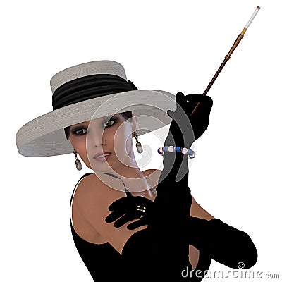 https://thumbs.dreamstime.com/x/retro-hollywood-glamour-beautiful-woman-black-dress-hat-gloves-style-old-46734800.jpg