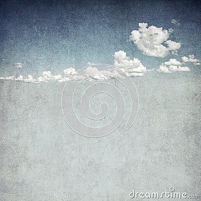 Retro image of cloudy sky Stock Photo