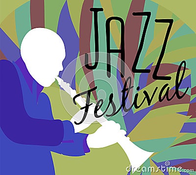 Retro Jazz festival Poster Vector Illustration