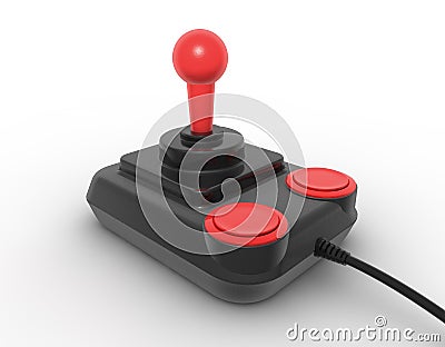 Retro joystick Stock Photo