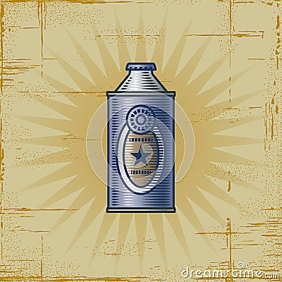 Retro Lemonade Can Vector Illustration