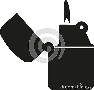 Retro lighter icon Vector Illustration