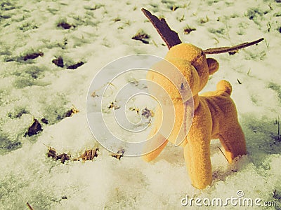 Retro look Deer picture Stock Photo