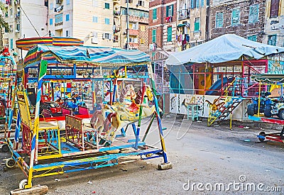 Attractions for kids in Alexandria, Egypt Stock Photo