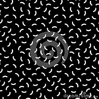 Retro memphis pattern - seamless background. Vector Illustration