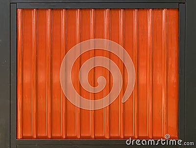 retro metal red parallel panels with black frame wall background. Stock Photo