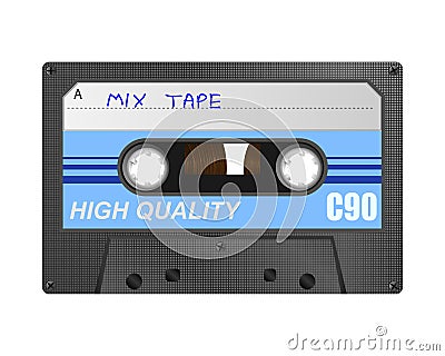 Retro Mix Tape Vector Illustration