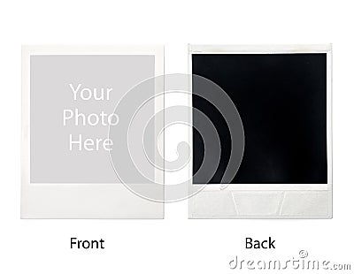 Retro momentary photo frame Stock Photo