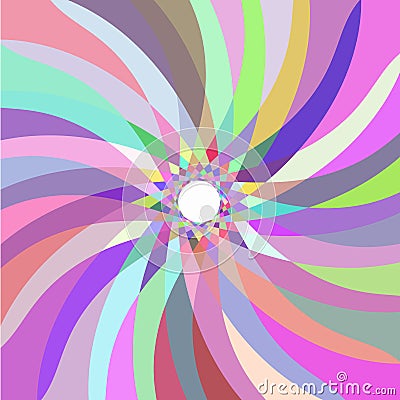 Retro multicolored abstract pattern Vector Illustration