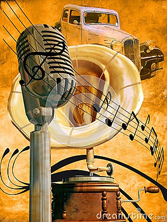 Retro Music Royalty Free Stock Images - Image: 19091589