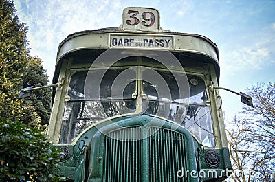 Retro passenger bus 1 Stock Photo