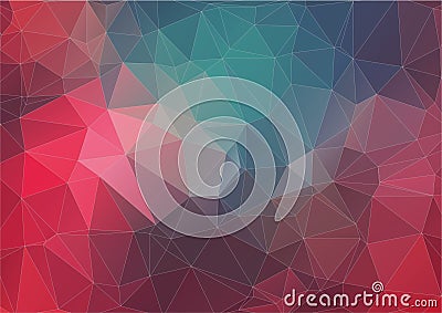 Retro pattern of geometric shapes. Colorful mosaic banner. Vector Illustration