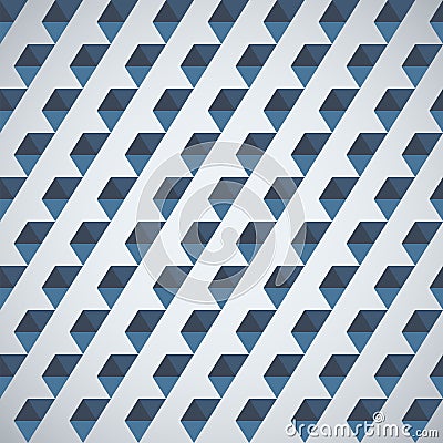 Retro pattern of geometric shapes half hexagon Vector Illustration