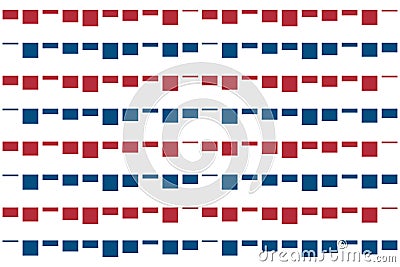 Retro of pattern of rectangle of regular pattern. Set 11 Cartoon Illustration