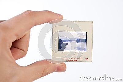 Retro photo slide Stock Photo