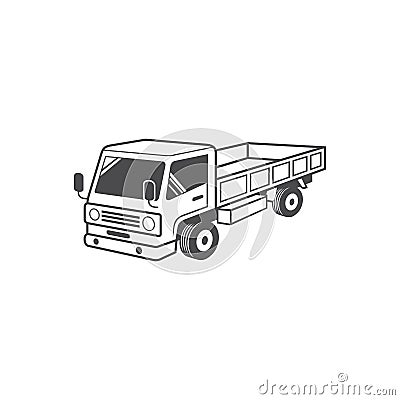 Retro pick up illustration Cartoon Illustration