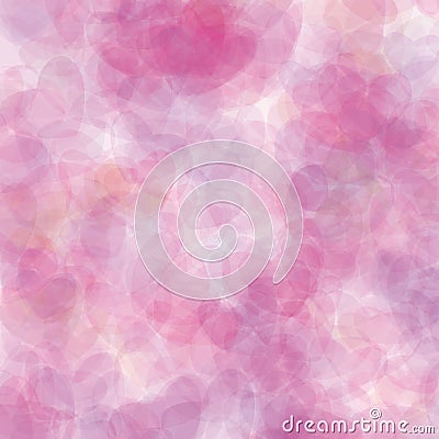 Retro pink vector pastel hearts background Vector Illustration