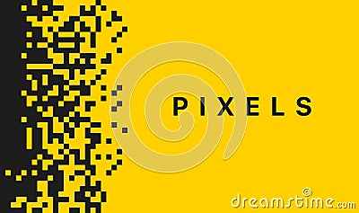 Retro pixel art illustration with a nostalgic and vintage feel. Pixelization, digital, retro, vintage, video game, 8-bit, Vector Illustration