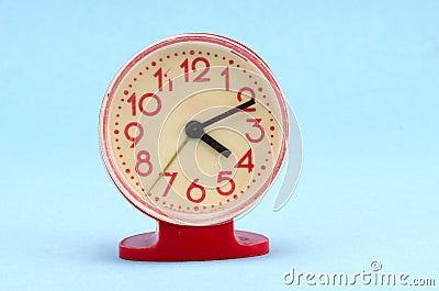 Retro plastic clock Stock Photo