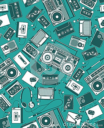 Retro Radio Vector Illustration