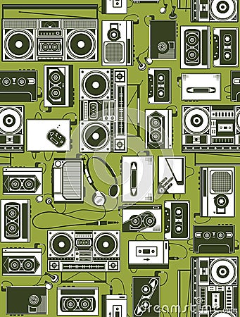 Retro Radio Vector Illustration