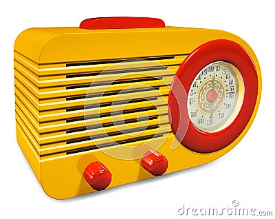 Retro Radio Stock Photo