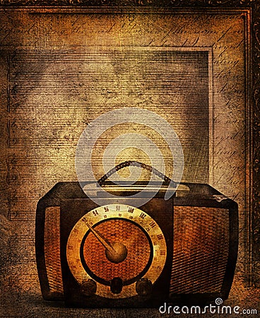 Retro radio Stock Photo